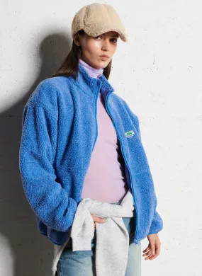 AMERICAN VINTAGE HOKTOWN - Chaqueta de tejido polar con cremallera en azul