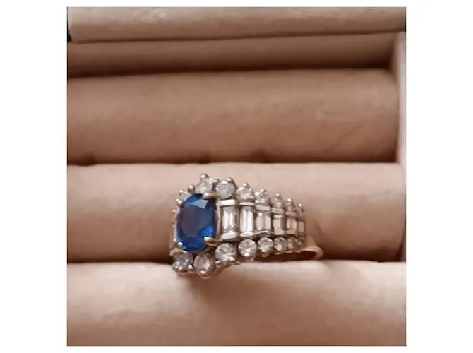 Autre Marque Anillo vintage Azul 