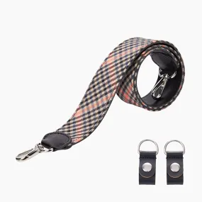 Bandolera 100 con clip check fluo rosa