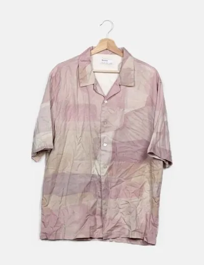 Bershka Camisa oversize multicolor