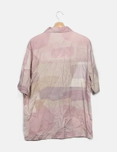 Bershka Camisa oversize multicolor