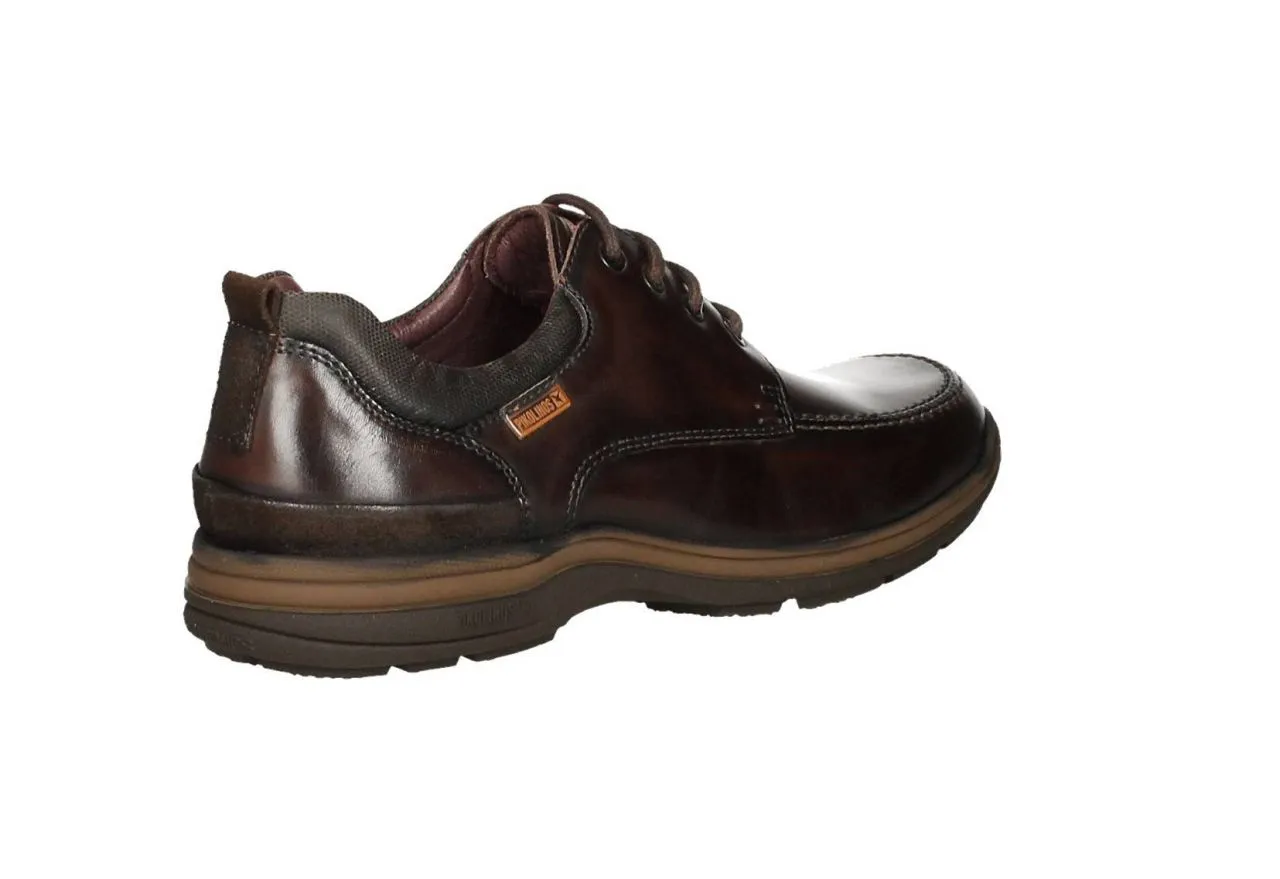 Blucher Piel Marron Bordon Cuello Acolchado Grabado