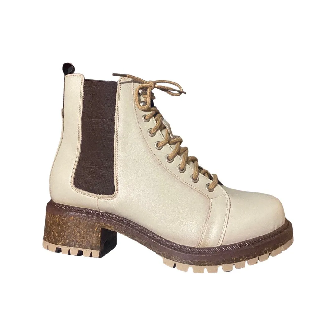 BOTA MUJER KHLOE 3004 CREMA