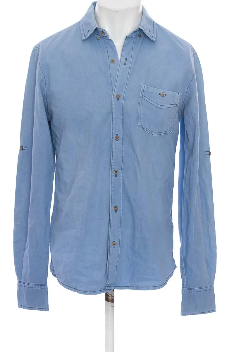 Camisa color Azul - Pull &amp; Bear