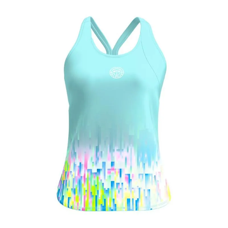 Camiseta Bidi Badu Melbourne Aqua Mix Mujer | BIDI BADU