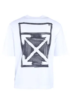 Camiseta blanca con motivo Arrows