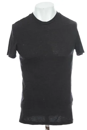 Camiseta color Negro - H&amp;M