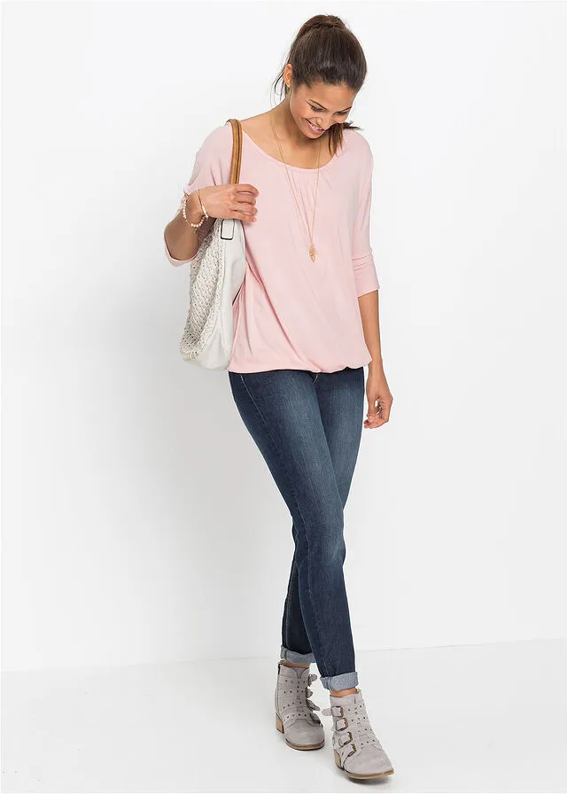 Camiseta oversize rosa viejo