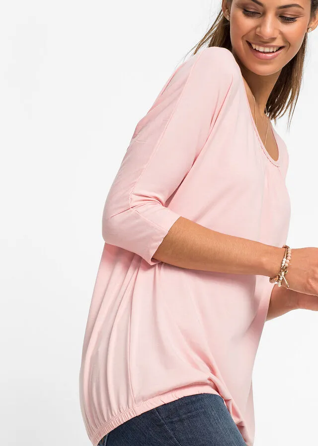 Camiseta oversize rosa viejo