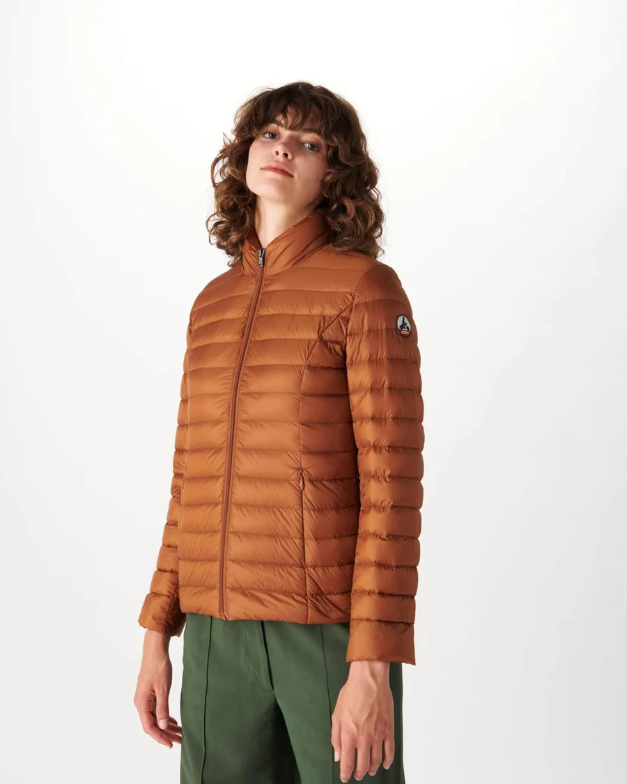 Chaqueta Jott de plumas pato Mujer CHA BASIC PF22WDOW02 – 811 CARAMEL Justoverthetop marrón camel/caramelo