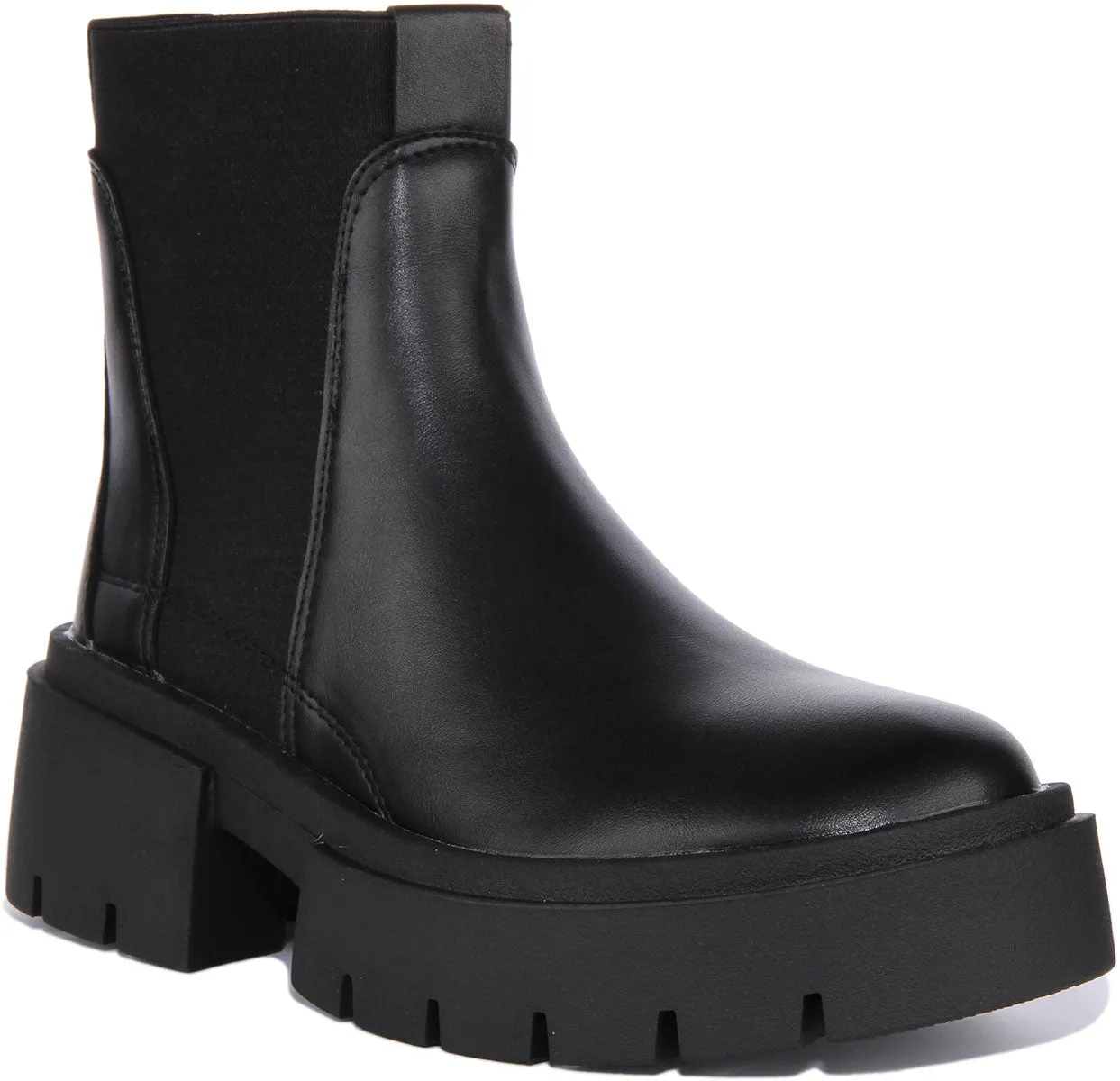 City Shoes W Brazil100 Bota corta estilo ancho para mujer en negro