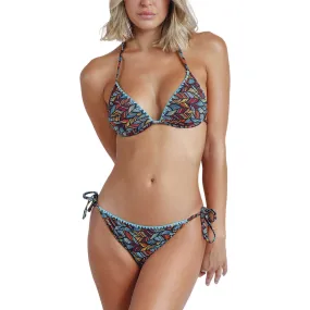 Conjunto de dos piezas bikini triángulo push-up Ethnic