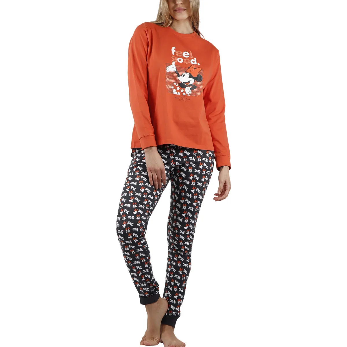 Conjunto de pijama pantalón top manga larga Minnie Legend