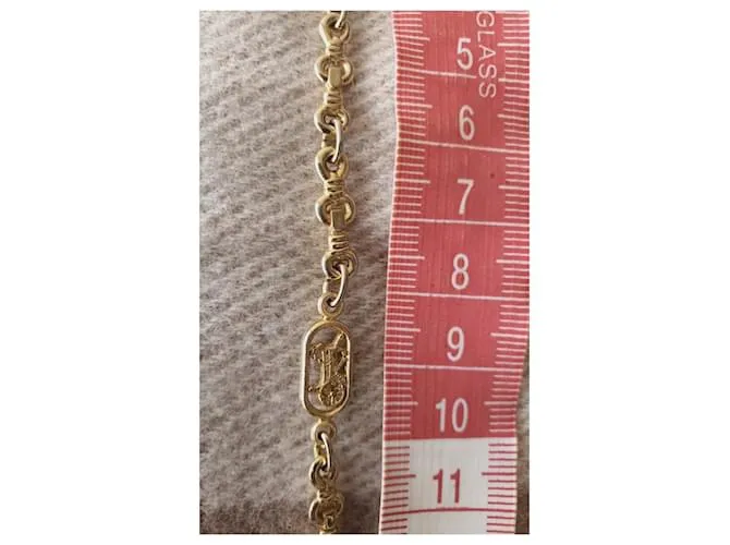 Céline Brazalete Celine vintage Dorado 