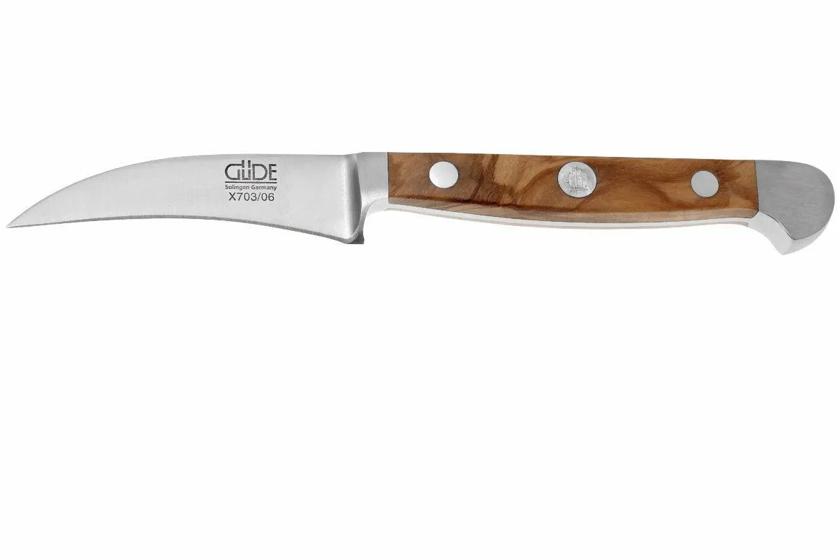 Güde Alpha Olive Bird's beak cuchillo curvo, X703/06