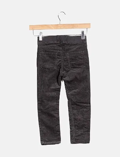 H&M Pantalones pana gris