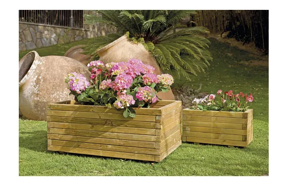Jardinera Gaia, rectangular, 80 x 40 x 35 cm