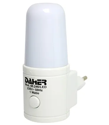 Luz noche 5 led blanca 1w tubular DH - 60246/LED/B