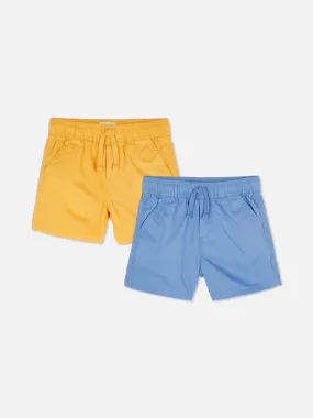 Pack de 2 pantalones cortos con cordón de ajuste