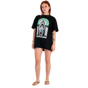 REMERON MANGA CORTA SWEET SUNSHINE A ROXY NEGRA CON ESTAMPA