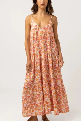 Rosa Floral Tiered Midi Dress