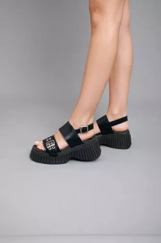 Sandalias Altas Mujer Doble Faja Cómoda Liviana Moda Art-860