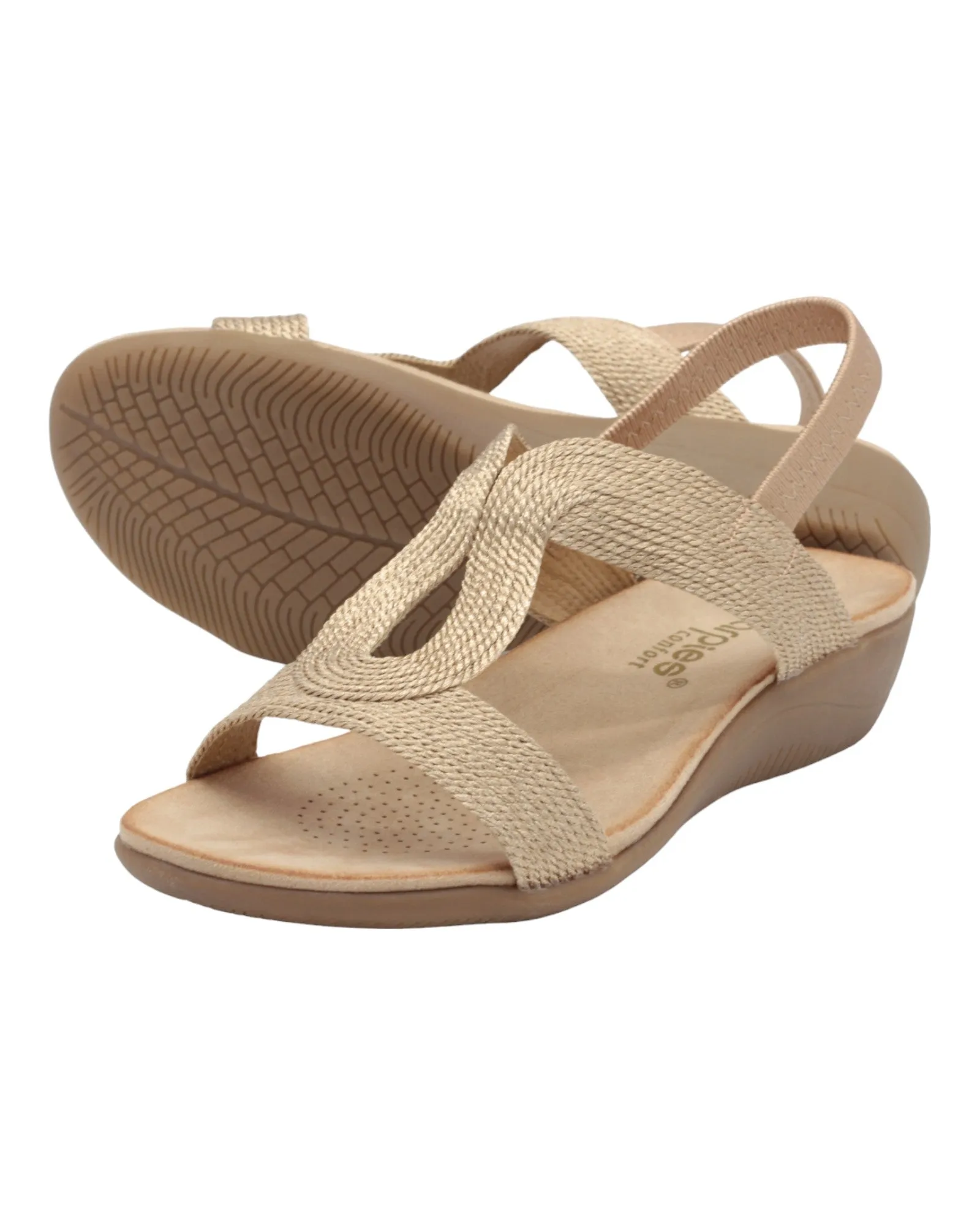 SANDALIAS DE MUJER AMARPIES ABZ26621 EN BRONCE