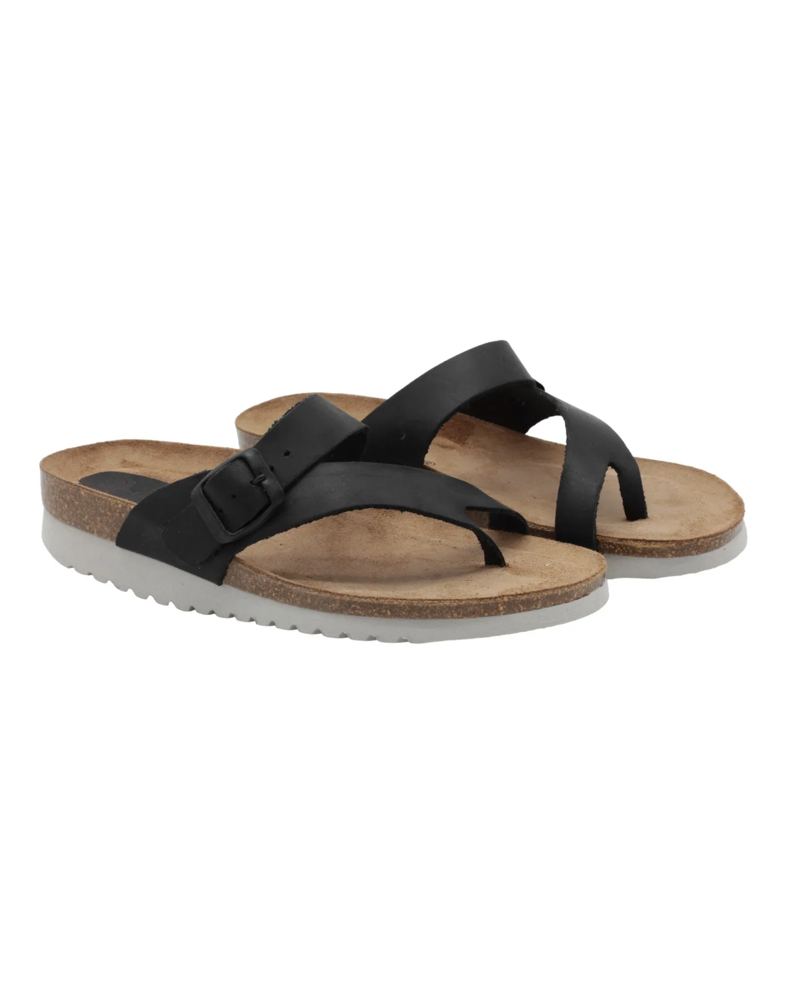 SANDALIAS DE MUJER INTER-BIOS 7119-MG EN NEGRO
