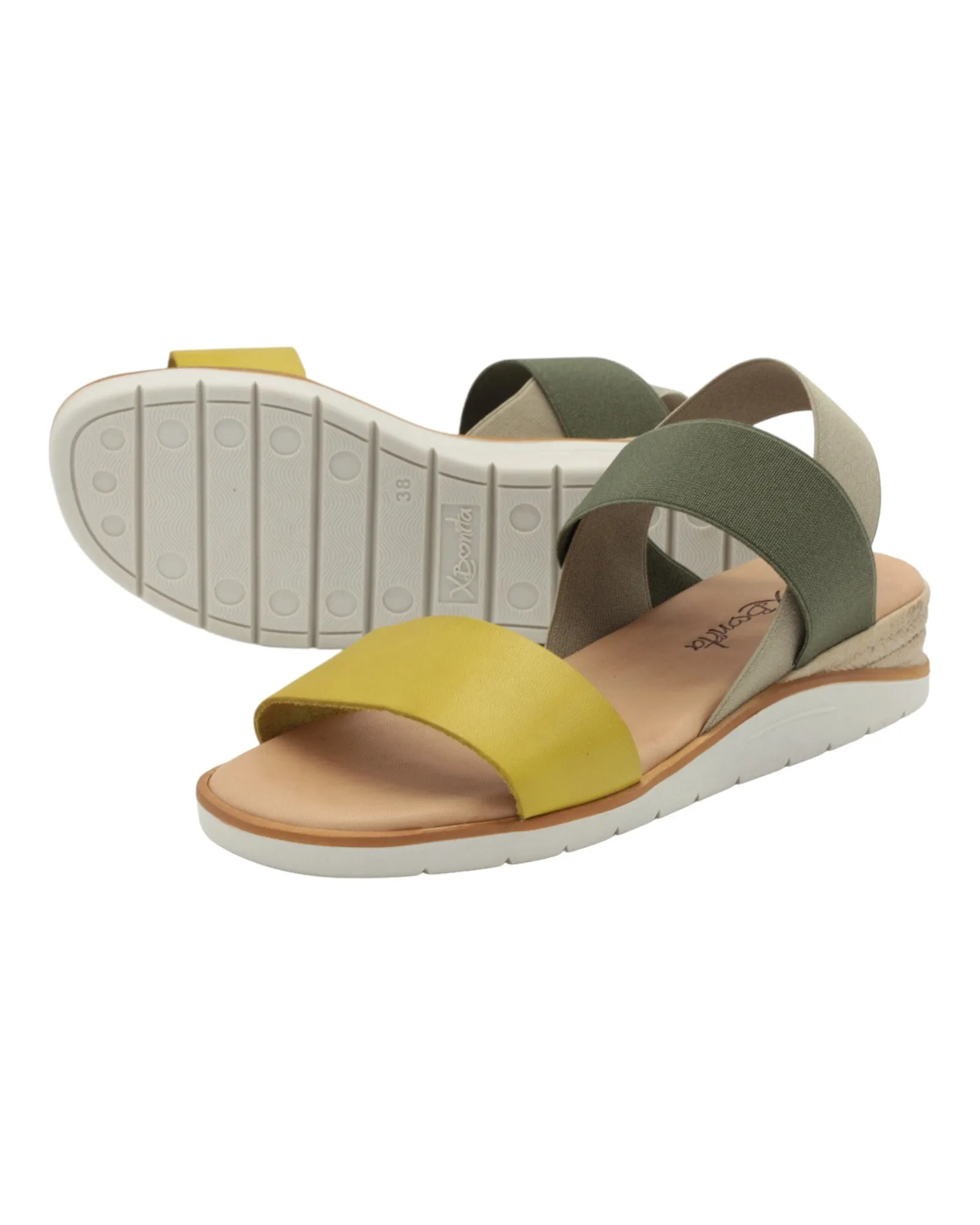 SANDALIAS DE MUJER XBONITA 4409 EN MOSTAZA