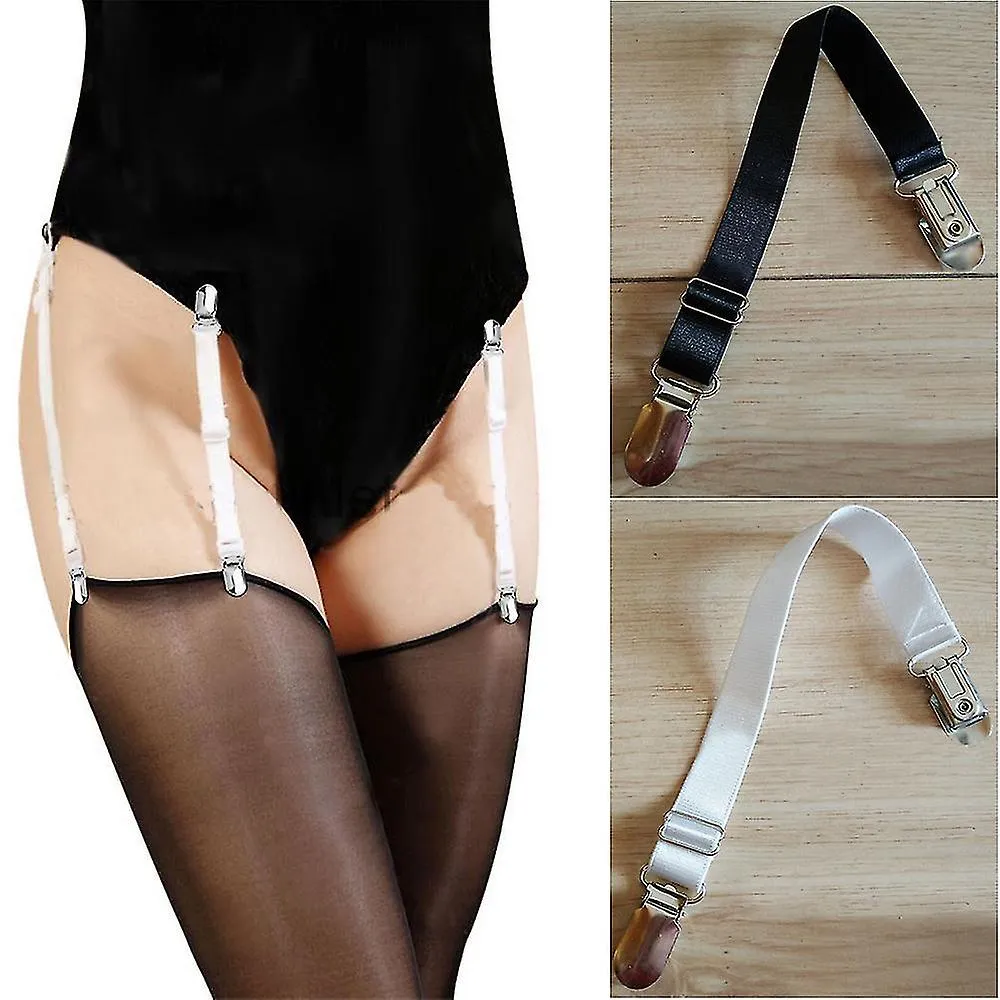 Sexy Pierna Suspender Cinturón Muslo Medias Altas Correa Hebilla Metal Garter Clip Mujer Accesorios