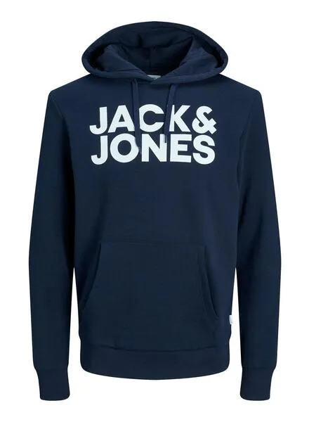 Sudadera JAck And Jones Logo Maxi Marina Hombre