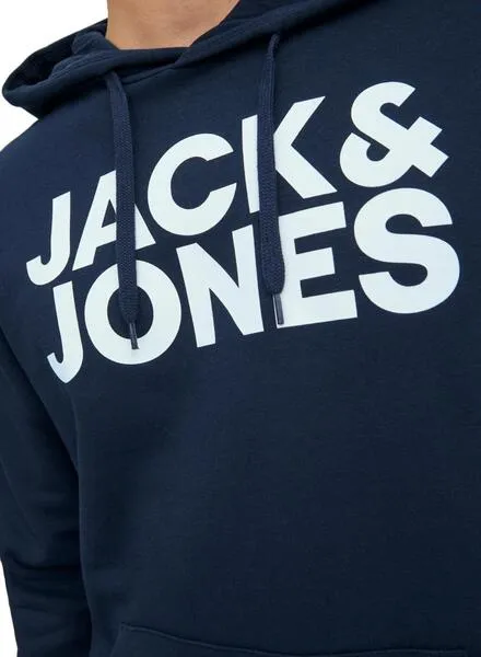 Sudadera JAck And Jones Logo Maxi Marina Hombre