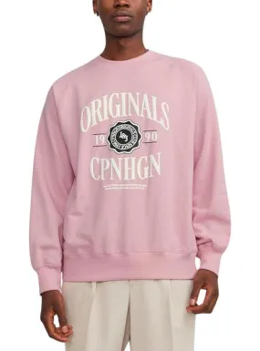 Sudadera Jack And Jones Lucca Branding Rosa Hombre