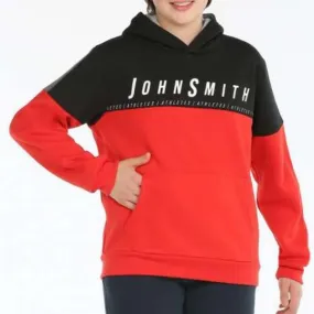 Sudadera John Smith JR KALMUKO. Negro/rojo