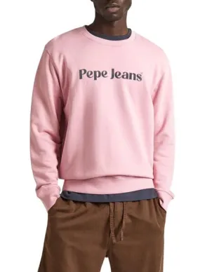 Sudadera Pepe Jeans Regis Rosa Para Hombre