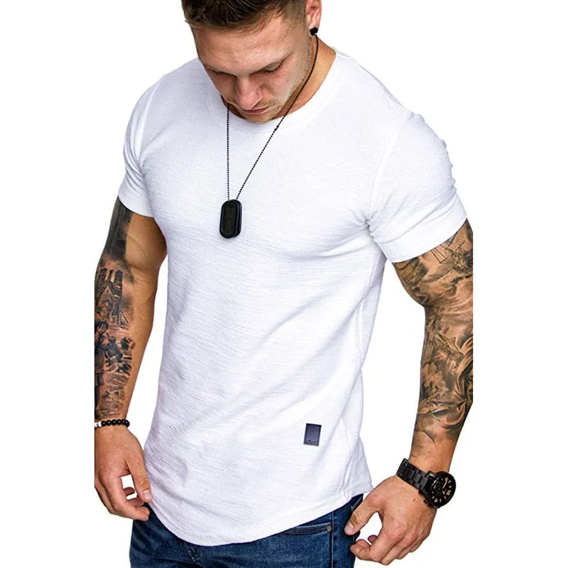 T-shirt Manga Corta Cotton Para Hombre