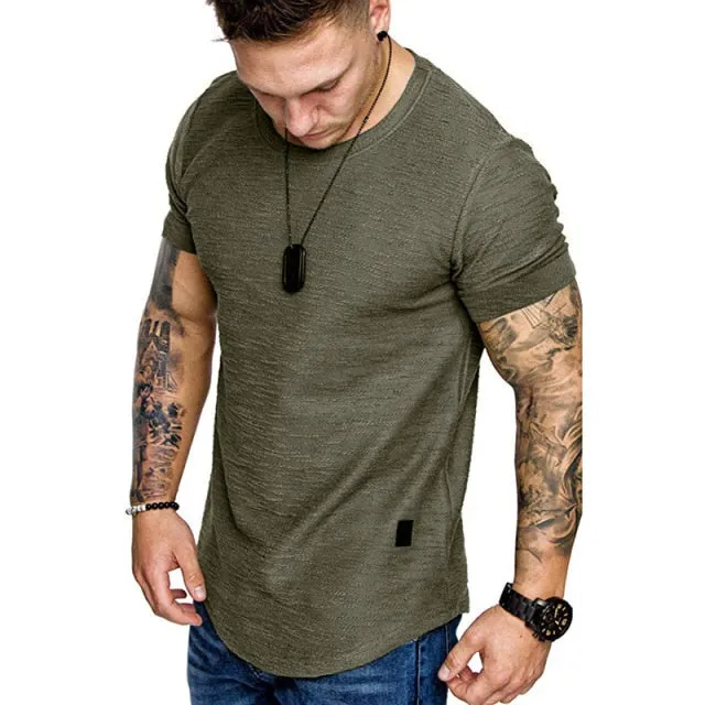 T-shirt Manga Corta Cotton Para Hombre