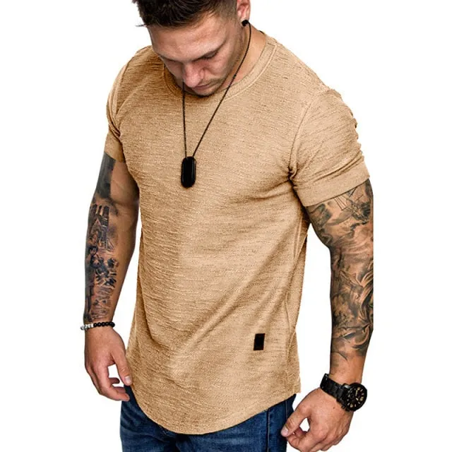 T-shirt Manga Corta Cotton Para Hombre