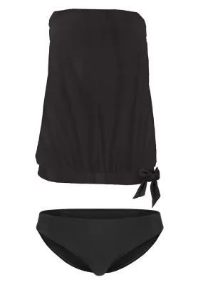 Tankini oversize (2 piezas) Negro