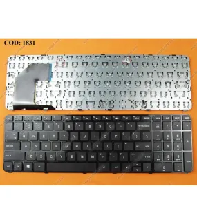 TECLADO HP 15 15T 15T-B000 15T-B100 15Z 15Z-B000 15Z-B100 15-B 15-B000 15-B100 15Z-B000 SERIES MARCO 696284-001 BK US (NO)