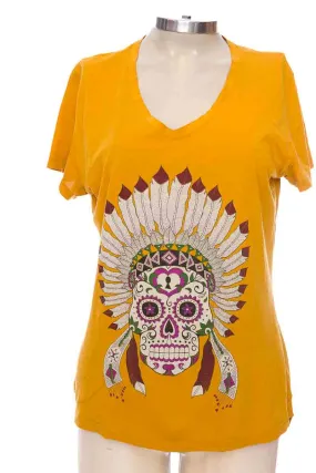 Top / Camiseta color Mostaza - Closeando