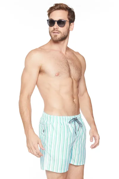 TRAJE DE BAÑO ULTRALIGHT AQUA STRIPE CON RAYAS