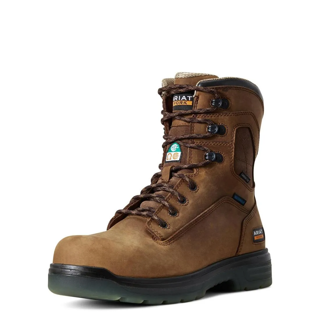 Turbo 8 inch Carbon-Toe CSA Waterproof Work Boot Aged Bark
