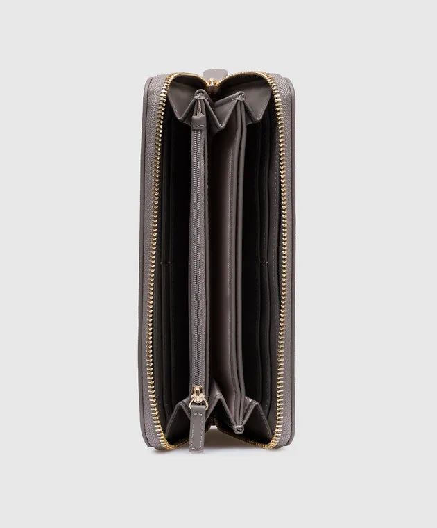 Twinset Gray wallet with metal logo