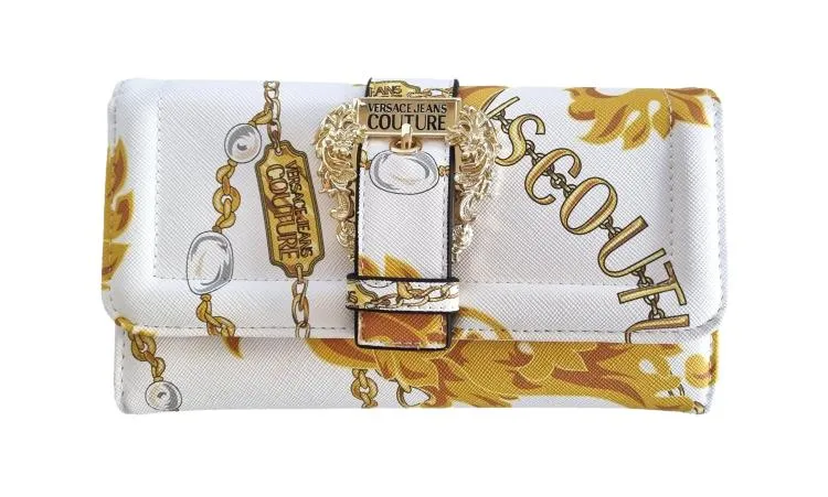 VERSACE JEANS COUTURE cartera bandolera de mujer continental 75VA5PF3 blanco