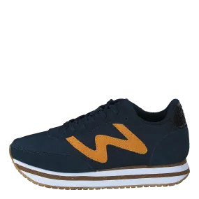Woden zapatos Olivia Plateau Ii Navy/autumn Blaze