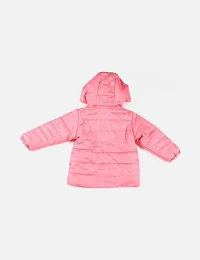 Zybaby outwear Anorak acolchado rosa con capucha